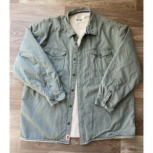 Levi's‎ Jacket Worker Sherpa Lined Jacket Mens 3XL Sage Green Barn Chore Coat